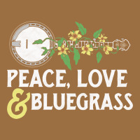 Peace , Love & Bluegrass   Banjo Nature Vines Illu Vintage Tee | Teevron