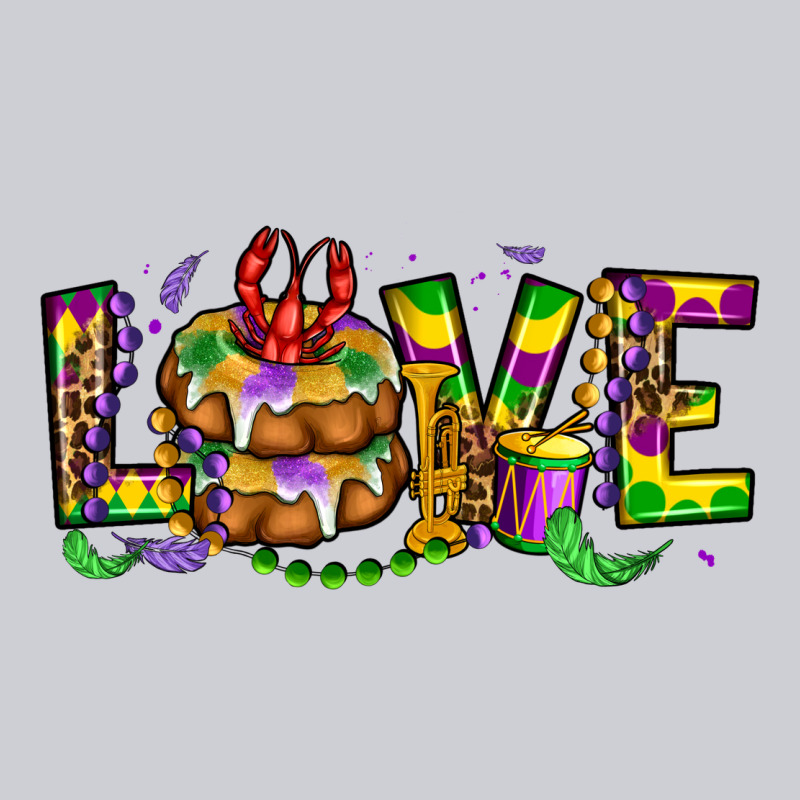 Mardi Gras Love Heavyweight Sweatshirt by OliviaCreatesArt | Teevron