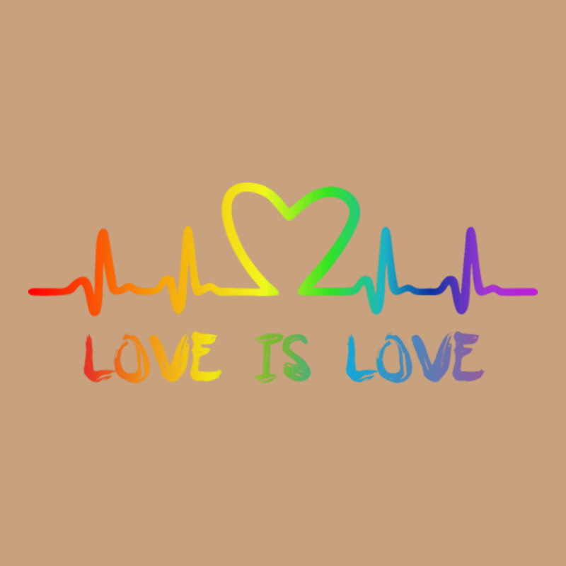 Lgbt Love Rainbow Heartbeat Vintage Tee by PixelWave | Teevron