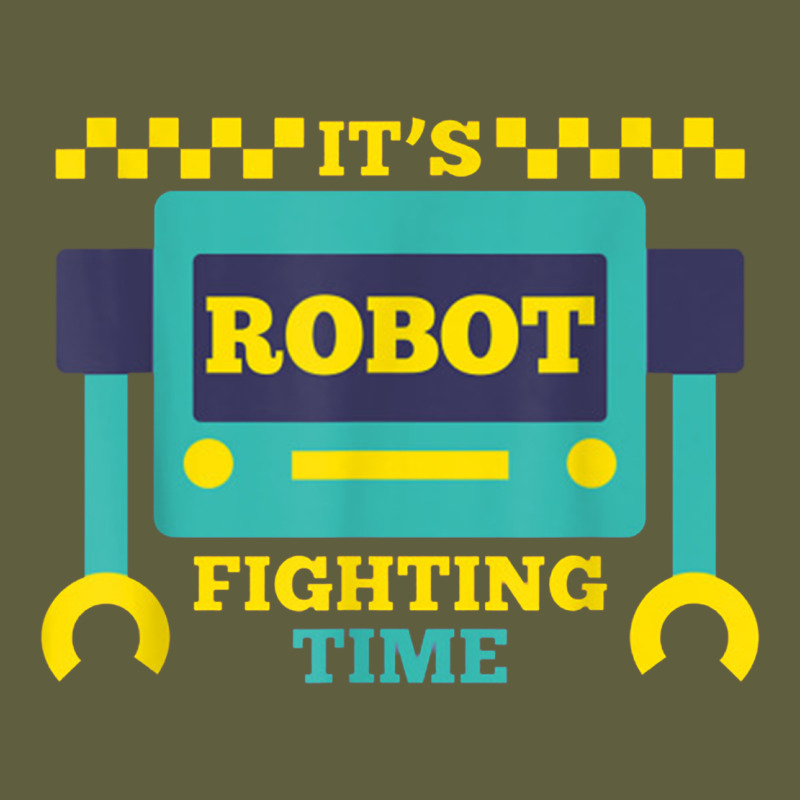 It's Robot Fighting Time Funny Robotics Engineer Battle Bots Vintage Tee by PixelWave | Teevron