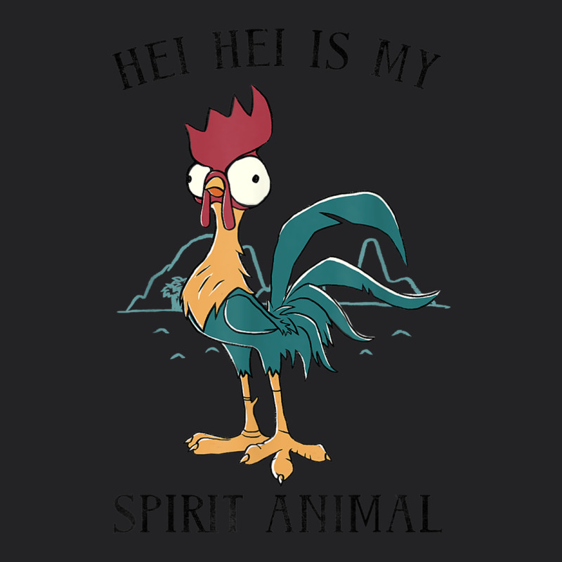 Moana Hei Hei Is My Spirit Animal Portrait Vintage Tee by PixelWave | Teevron
