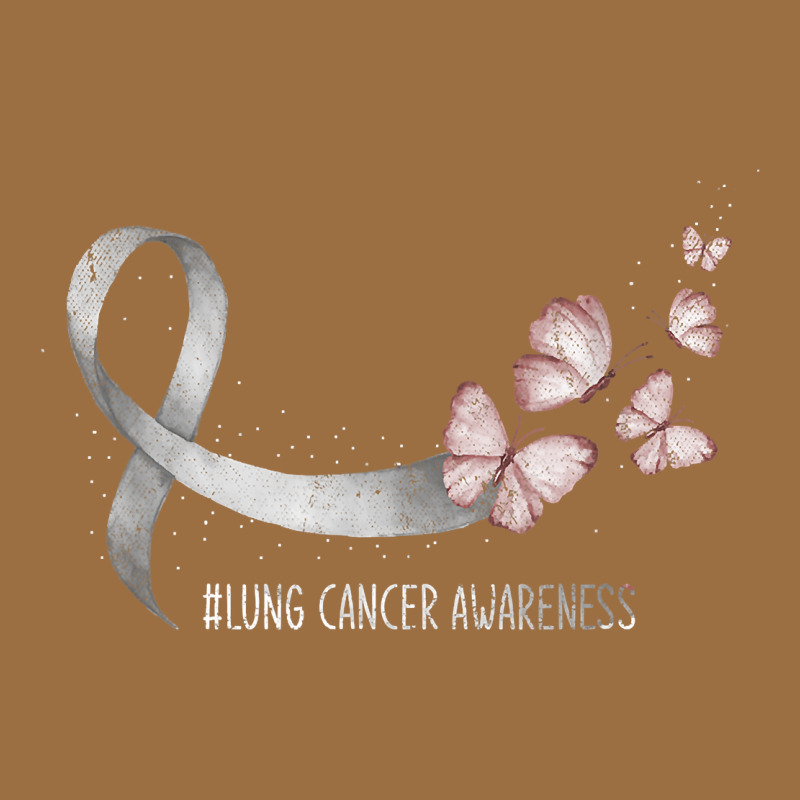 Pretty White Ribbon Support Lung Cancer Awareness T Shirt Vintage Tee by Craftify | Teevron