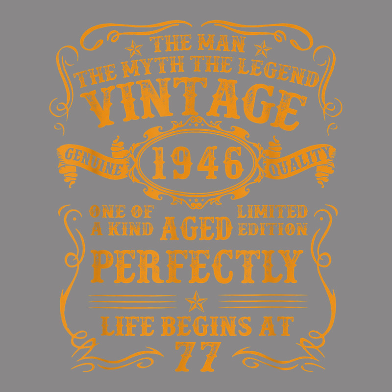 Vintage 1946 The Man Myth Legend 77 Year Old Birthday Gifts Vintage Tee by trangStudio | Teevron