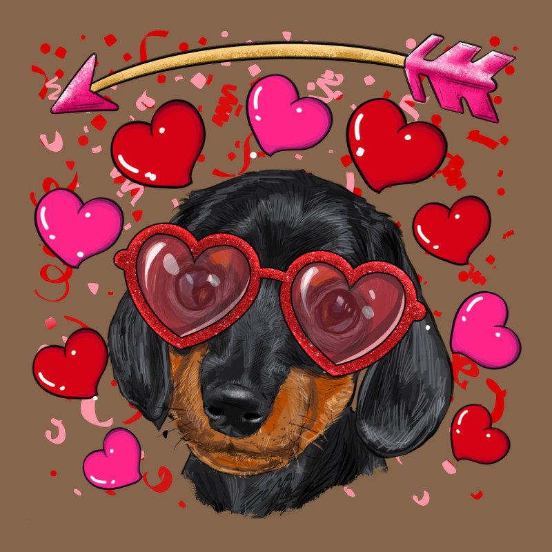 Valentine's Day  Dachshund Puppy Premium Tee by RanaPortraitStore | Teevron