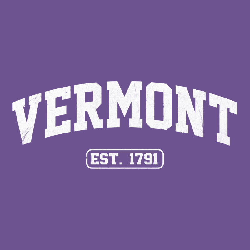Vermont Vintage State Athletic Style Pullover Hoodie Vintage Tee by ArtChic | Teevron