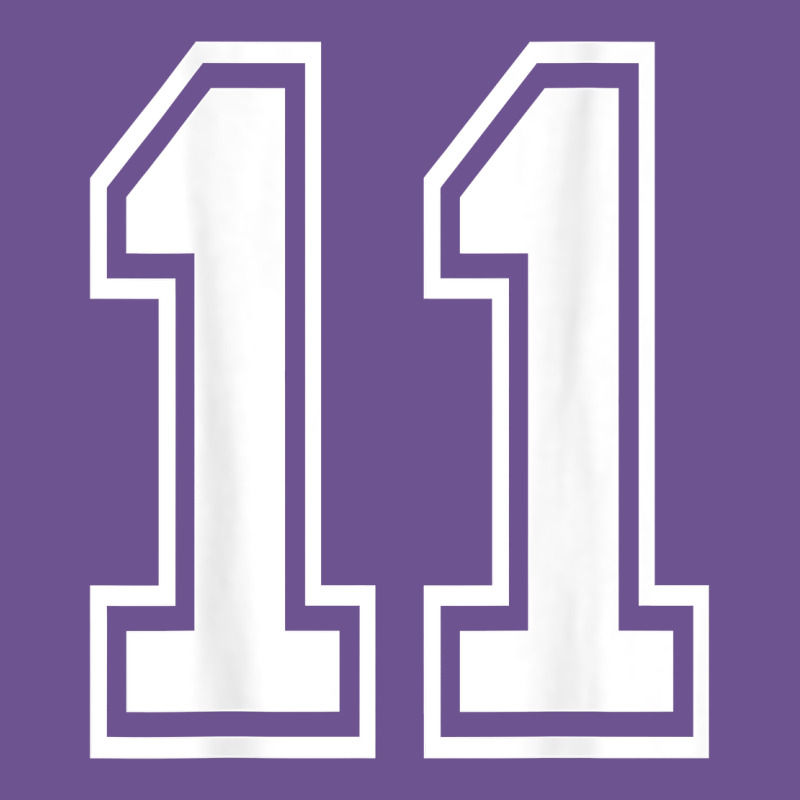 Number 11 Shirt Sports Player Number Back Of Shirt Vintage Tee by ArtChic | Teevron