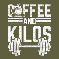 Coffee And Kilos Weightlifting Gift Vintage Tee | Teevron