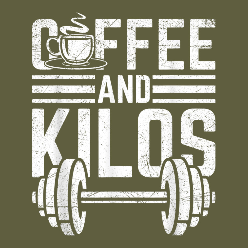 Coffee And Kilos Weightlifting Gift Vintage Tee by ArtChic | Teevron