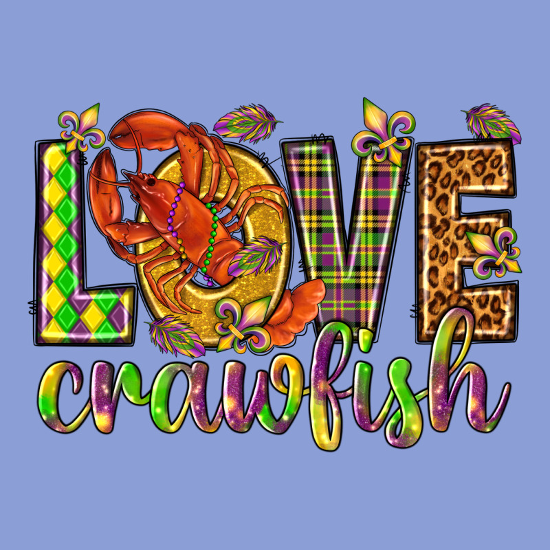 Mardi Gras Love Crawfish Long Sleeve Tee by HowdyJamesFarm | Teevron