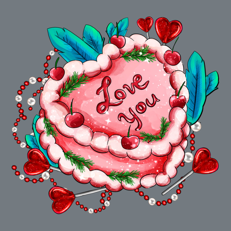 Valentines Day Cakes Olivia Creates Design Heavyweight Sweatshirt by OliviaCreatesArt | Teevron