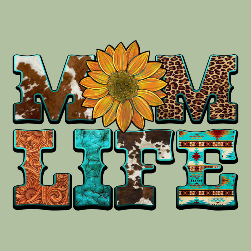 Western Cowhide Leopard Turquoise  Leather Aztec Sunflower Mom Urban Hoodie by Artiststas | Teevron