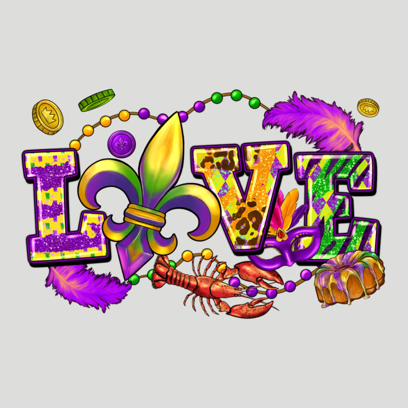 Love Mardi Gras Zipper Hoodie by FaDigitalArtStudio | Teevron