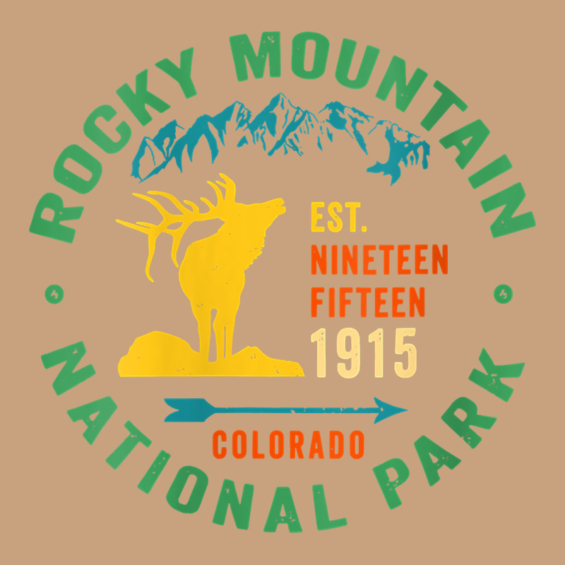 Womens Rocky Mountain National Park Hiking Travel Souvenir Novelty V N Vintage Tee by trangStudio | Teevron