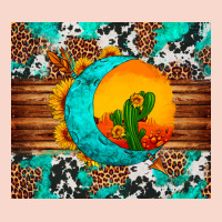 Sunflower Desert Cactus Turquoise Crescent Urban Hoodie | Teevron