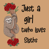 Just A Girl Who Loves Sloths Vintage Tee | Teevron