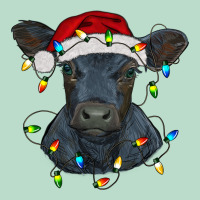 Christmas Baby Black Angus Calf With Lights Premium Hoodie | Teevron