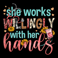 She Works Willingly With Her Hands Zipper Hoodie | Teevron