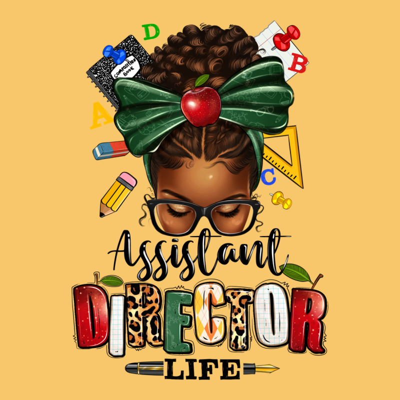 Assistant Director Life Afro Messy Bun Vintage Hoodie by texasbilliewilder | Teevron