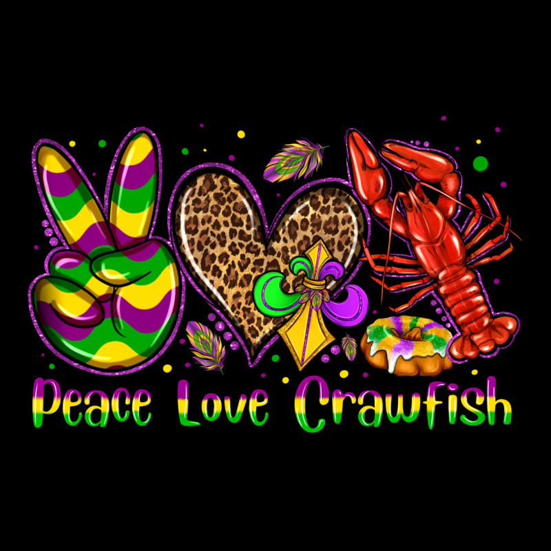 Peace Love Crawfish Olivia Heavyweight Sweatshirt by OliviaCreatesArt | Teevron