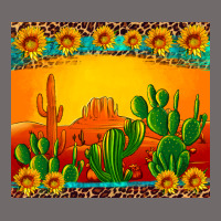 Desert Sunset With Cactus Sunflowers And Leopard Urban Hoodie | Teevron