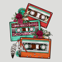 Cassette Floral Gemstone Zipper Hoodie | Teevron