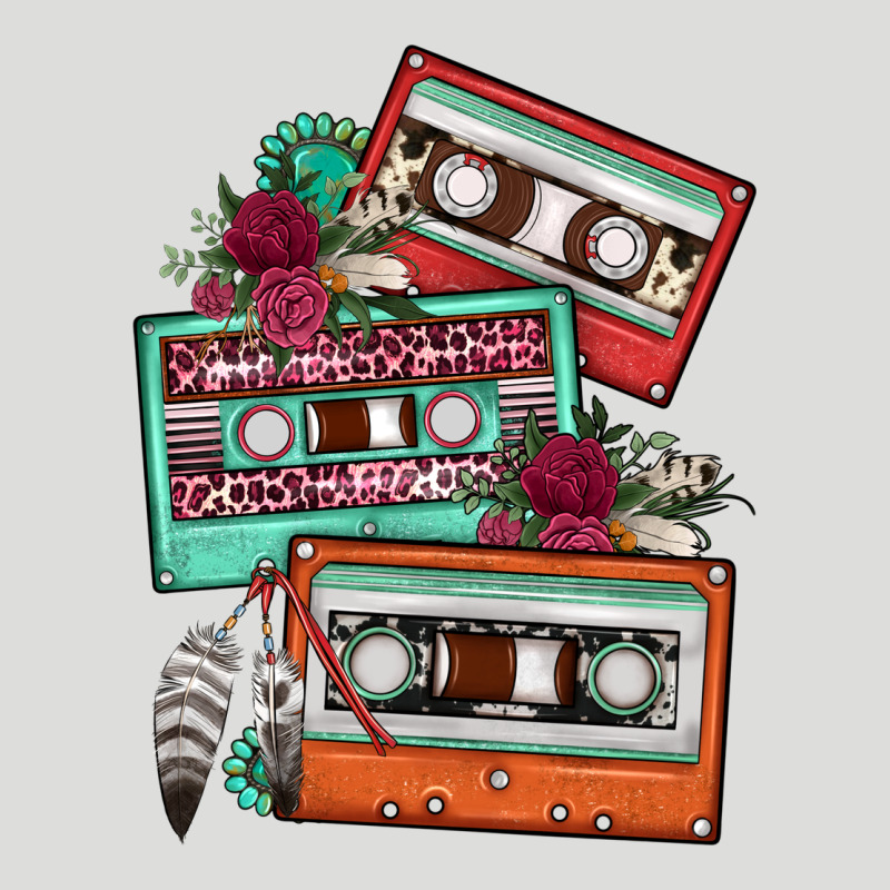 Cassette Floral Gemstone Zipper Hoodie by FaDigitalArtStudio | Teevron