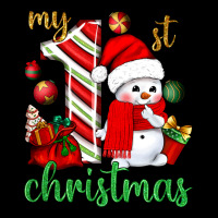 My 1st. Christmas With Cute Snowman Ladies Tee | Teevron