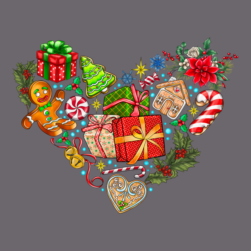 Merry Christmas Heart Premium Sweatshirt by CowhideDigitalArt | Teevron
