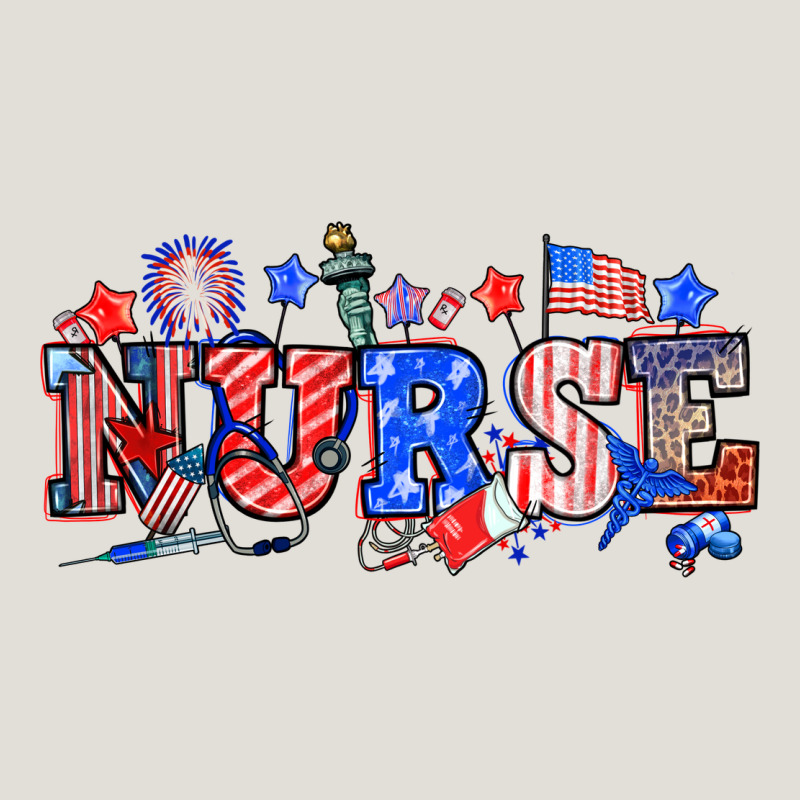4th Of July Nurse Heavy Core Tee by NancyCooperArtShop | Teevron