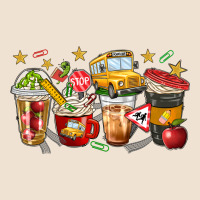 School Bus Coffee Cups Urban Heavy Tee | Teevron