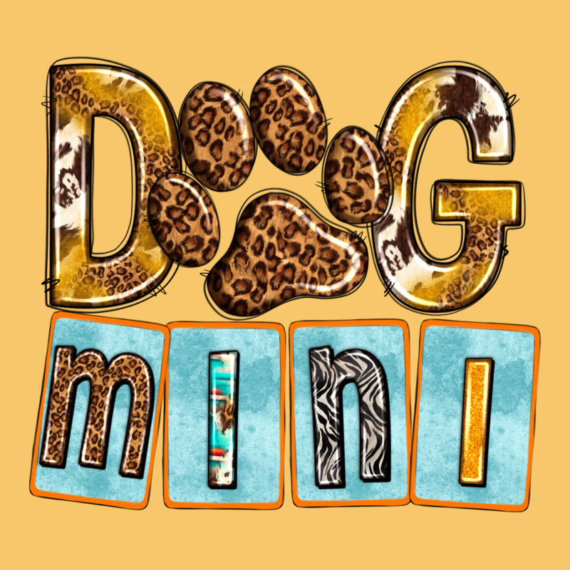 Dog Mini With Paw Vintage Hoodie by texasbilliewilder | Teevron