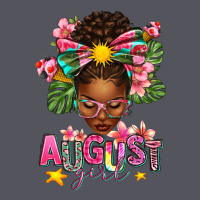 August Girl Afro Woman Summer Vintage Hoodie | Teevron