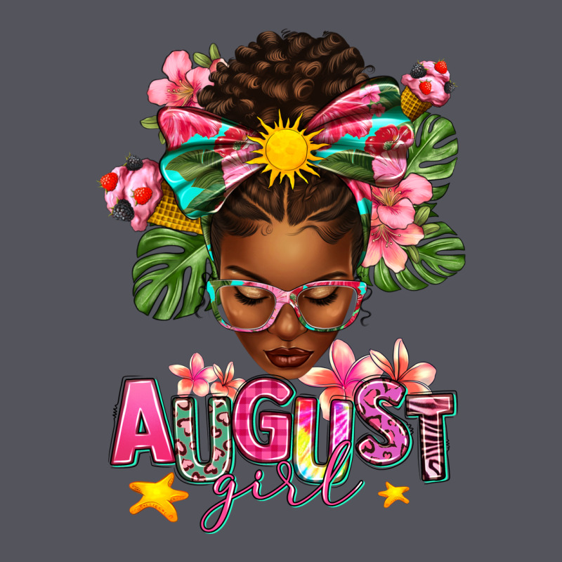 August Girl Afro Woman Summer Vintage Hoodie by texasbilliewilder | Teevron