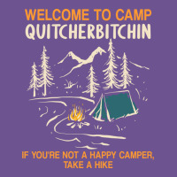 Welcome To Camp Quitcherbitchin Camping Camp Quitcherbitchin Vintage Tee | Teevron
