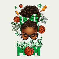 Basketball Mom Afro Messy Bun Urban Heavy Tee | Teevron