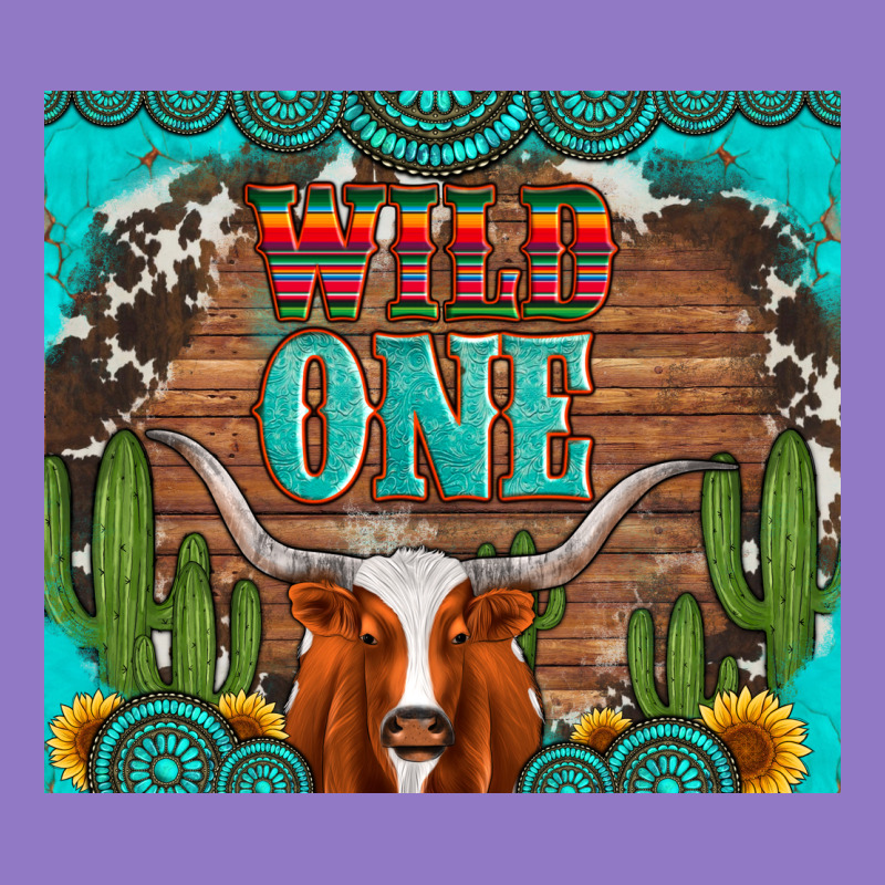 Wild One Longhorn Gemstones Cactus And Sunflowers Urban Hoodie by Artiststas | Teevron