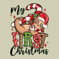 My First Christmas Cute Christmas Sloth Heavy Core Tee | Teevron