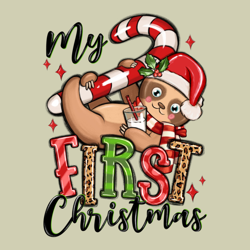 My First Christmas Cute Christmas Sloth Heavy Core Tee by MaliasSmallBusiness | Teevron