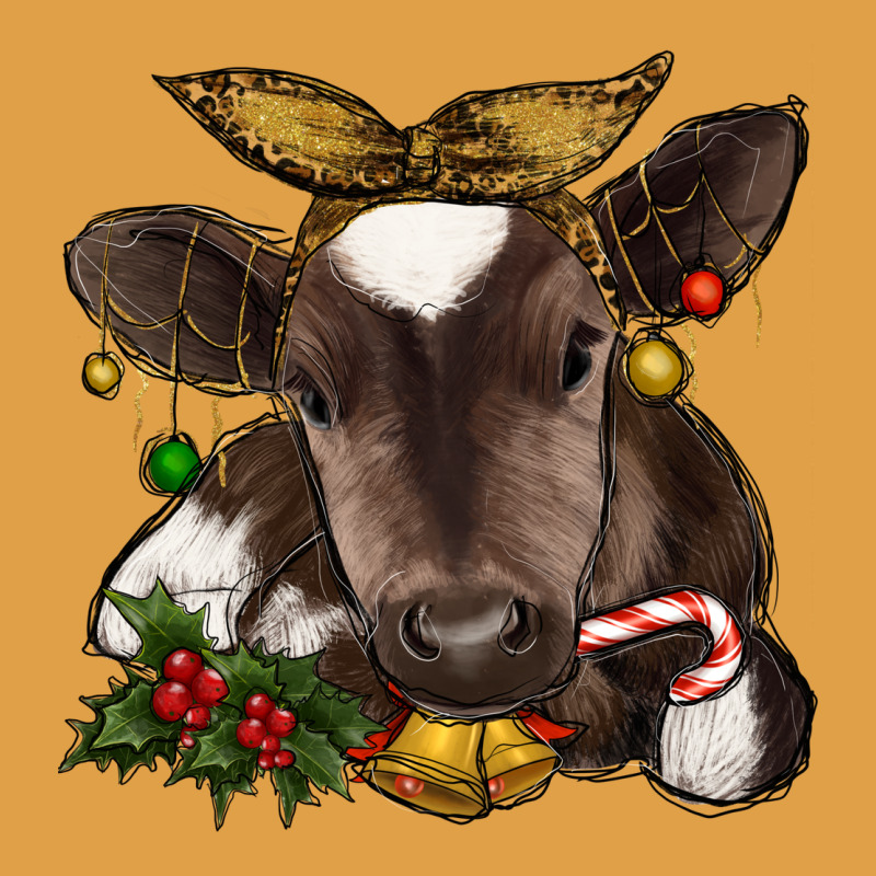 Christmas Baby Cow Premium Hoodie by RanaPortraitStore | Teevron