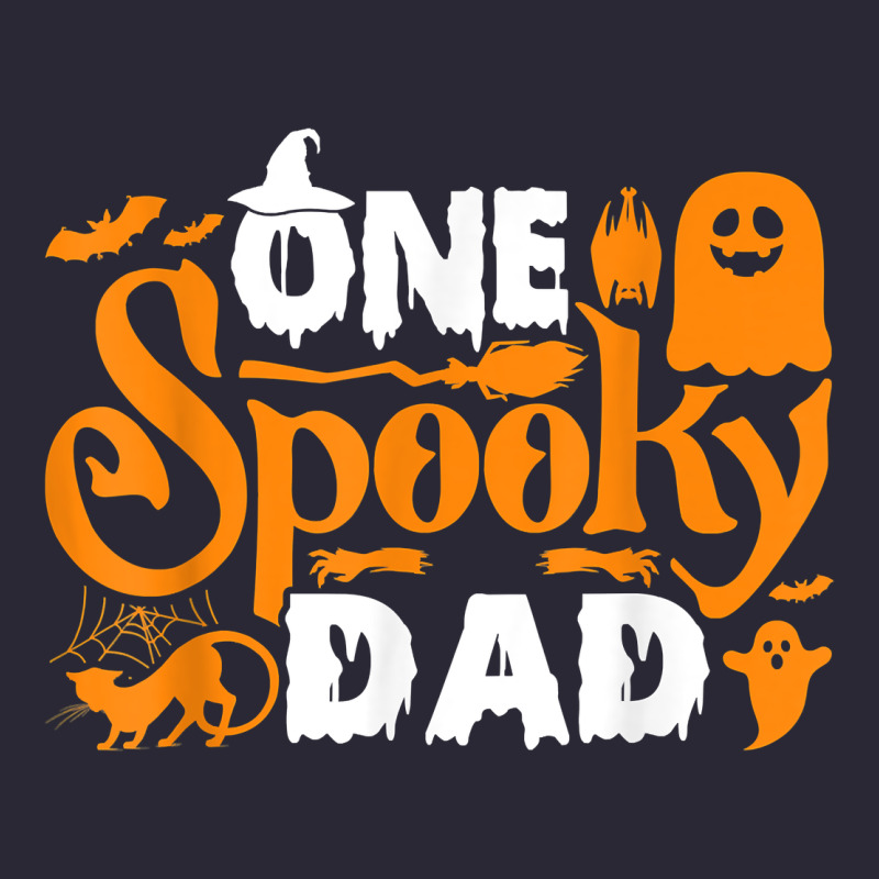 One Spooky Dad Funny Cat Boo Dad Halloween Costume Design T Shirt Vintage Tee by minhPixels | Teevron