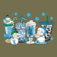 Winter Snowman Coffee Cups Vintage Hoodie | Teevron