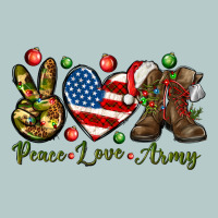 Peace Love Army Christmas Heavy Core Tee | Teevron