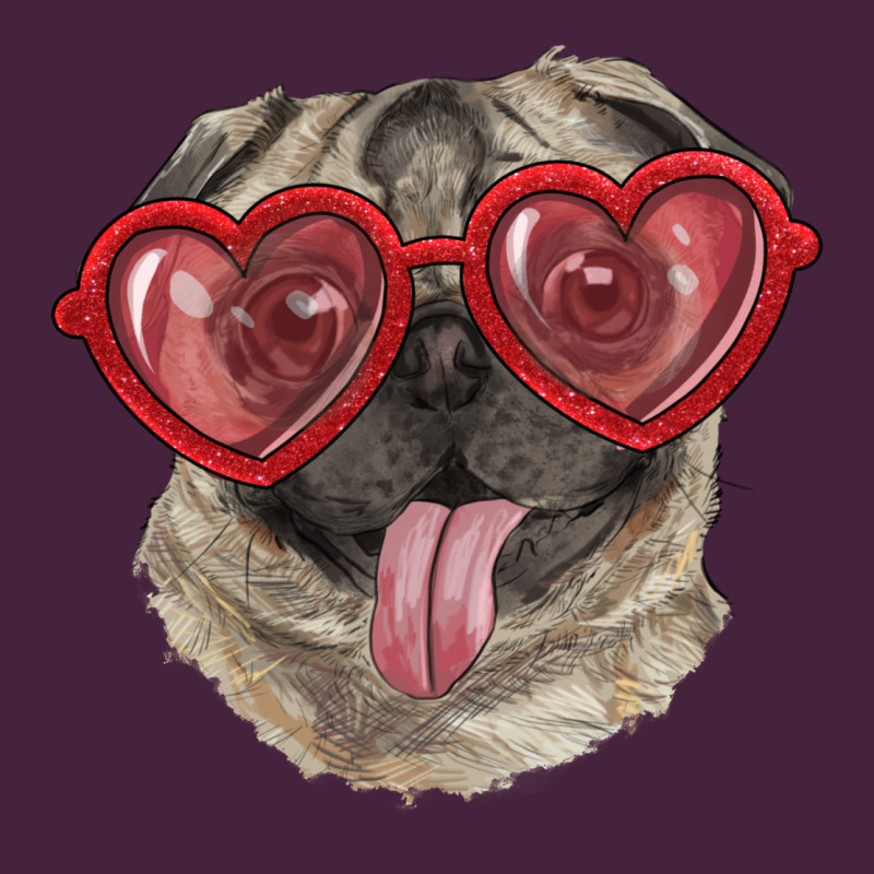 Pug With Love Glasses Premium Tee by RanaPortraitStore | Teevron