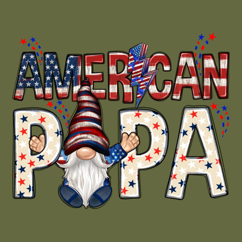 American Papa With Gnome 4th Of July Long Sleeve Tee by HowdyJamesFarm | Teevron