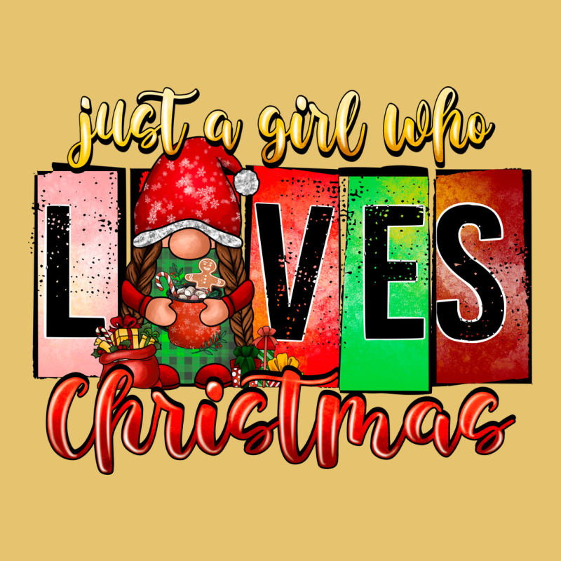 Just A Girl Who Loves Christmas Premium Sweatshirt by CowhideDigitalArt | Teevron