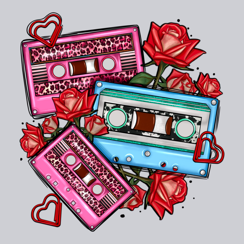 Valentines Day Casette Olivia Heavyweight Sweatshirt by OliviaCreatesArt | Teevron