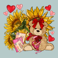 Valentines Day Sunflowers With Bear Hjf Heavy Core Tee | Teevron