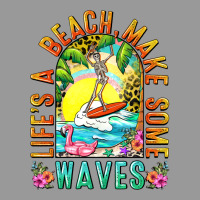 Life's A Beach Make Some Waves Vintage Hoodie | Teevron