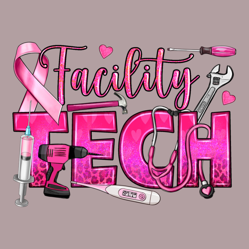 Breast Cancer Facility Tech Vintage Hoodie by texasbilliewilder | Teevron