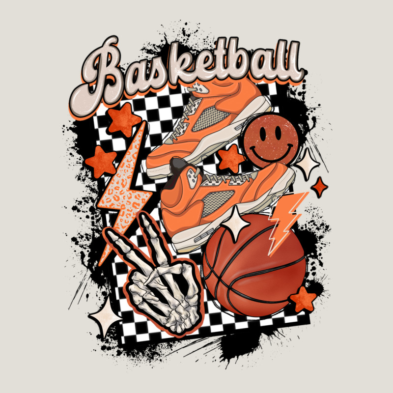 Checkered Retro Basketball Heavy Core Tee by MaliasSmallBusiness | Teevron